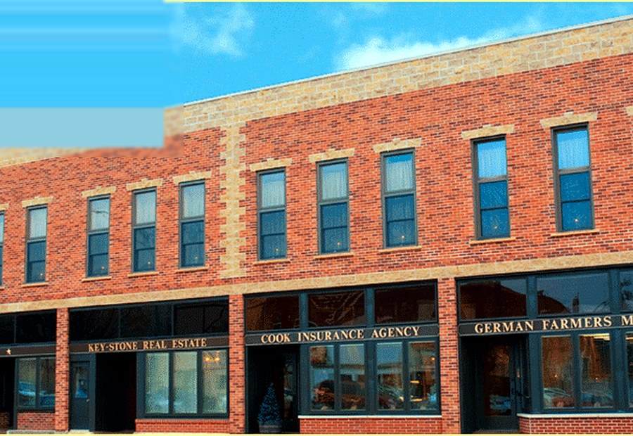 The GFMutual building at 20 Spring Avenue, Waukon